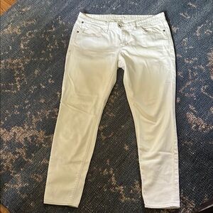 Madewell White Ankle Cropped Jeans